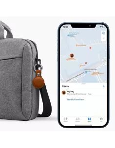 MiLi MiTag tracker Pack of 3 + Leather key case - Havana | Ibroz 2