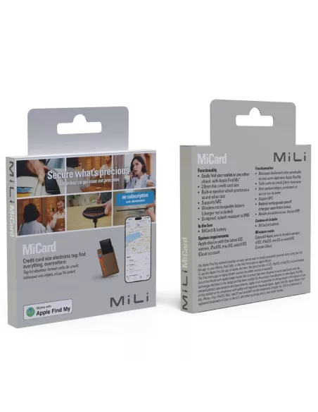 MiLi MiCard tracker localisateur format carte de crédit | Ibroz