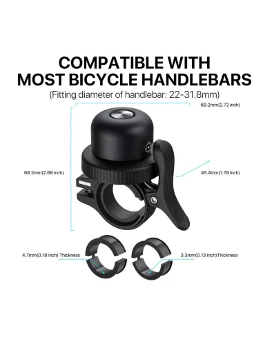 MiLi MiBell Sonnette tracker Localisateur vélo et trottinette | Ibroz