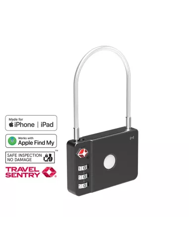MiLi MiLock padlock tracker luggage security - Black | ...
