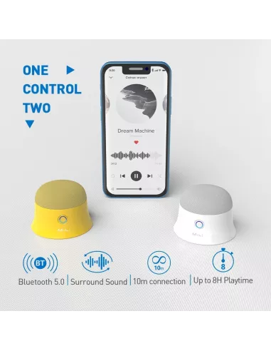 MiLi Mag SoundMate Enceinte Bluetooth Magnetique | Ibroz