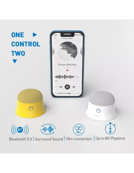 MiLi Mag SoundMate Enceinte Bluetooth Magnetique | Ibroz