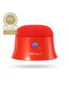 ibroz- MiLi Mag SoundMate Enceinte Bluetooth Magnetique rouge red