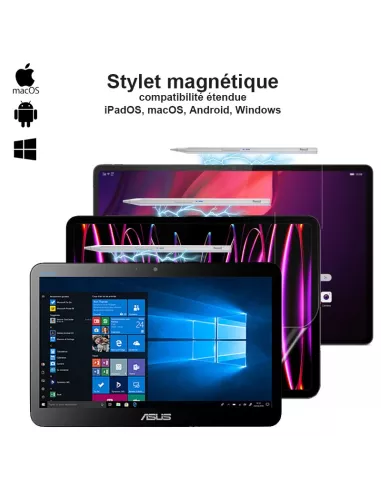 Stylet Pencil Magnétique Bluetooth Universel - Compatibilité Étendu...