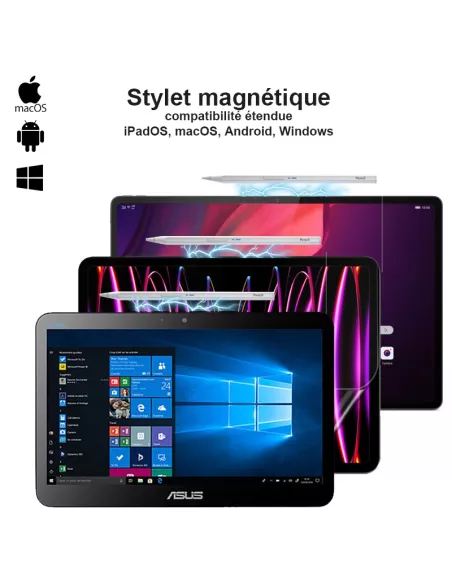 Stylet Pencil Magnétique Bluetooth Universel - Compatibilité Étendu...