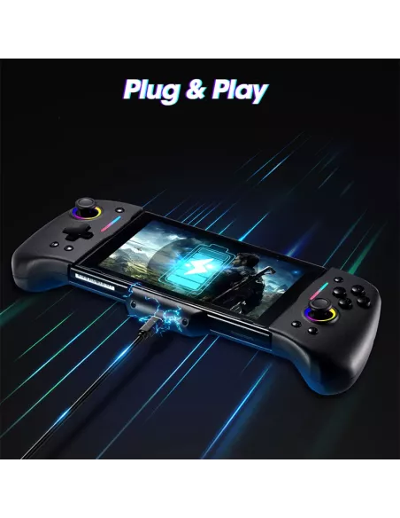 Contrôleur filaire ergonomique avec Gyro 6 axes pour Nintendo Switch/OLED