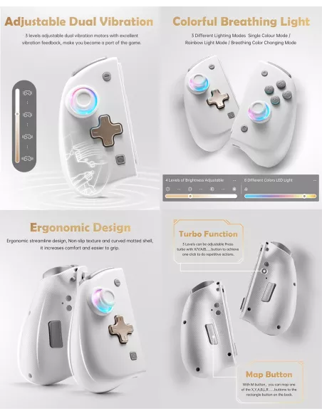 copy of Contrôleur filaire ergonomique avec Gyro 6 axes pour Nintendo Switch/OLED