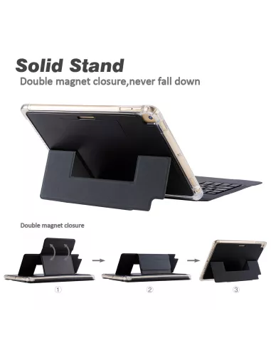 iPad 10.2 Classic Coque Antichocs + Clavier AZERTY Smart Keyboard |...