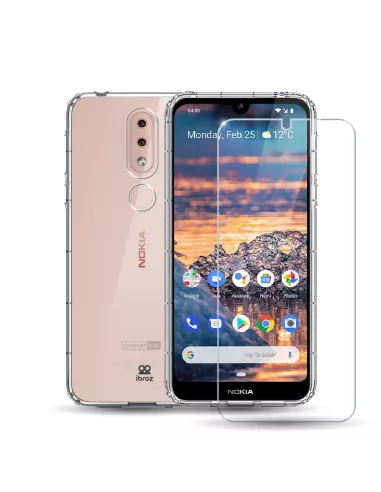 Nokia 4.2 Pack Shockproof Case + Screen Protector 9H | Ibroz