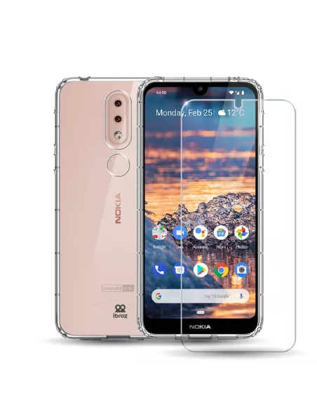 Nokia 4.2 Pack Shockproof Case + Screen Protector 9H | Ibroz