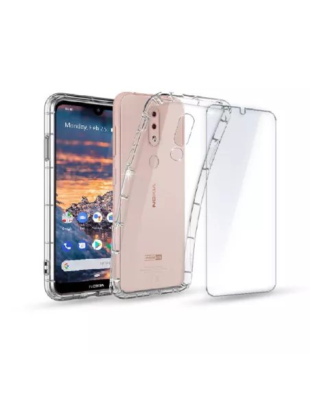 Nokia 4.2 Pack Shockproof Case + Screen Protector 9H | Ibroz