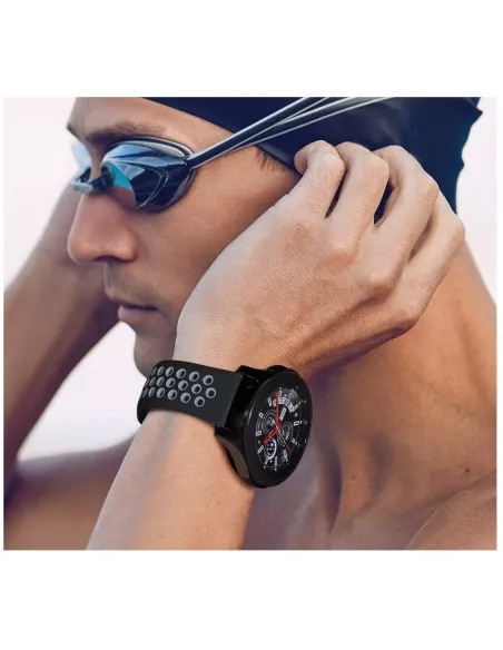 Samsung Watch / Huawei Watch Universal Sport Wristband - Black/White ...