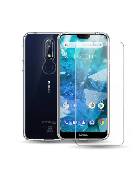 Nokia 7.1 Reinforced shell + 9h tempered glass | Ibroz