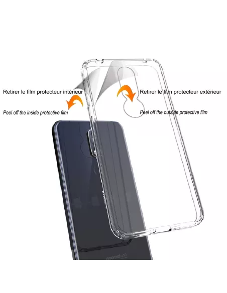 Nokia 7.1 Coque renforcée + Verre trempé 9h | Ibroz