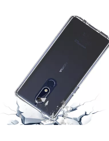 Nokia 5.1 Coque renforcée + Verre trempé 9h | Ibroz