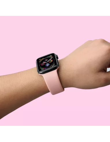 Bracelet Apple Watch 8, 7, 6, SE, 5, 4, 3 - SoftTouch - Rose | Ibroz