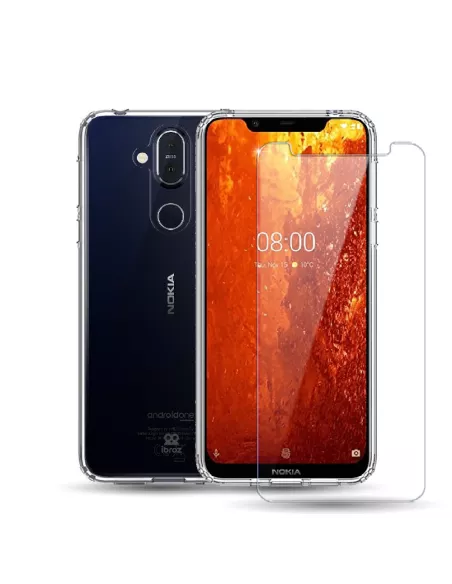 Nokia 8.1 Reinforced shell + 9h tempered glass | Ibroz