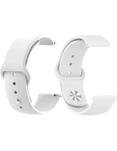 Bracelet SoftTouch Universel Samsung / Huawei - 20mm - Blanc | Ibroz