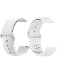 SoftTouch Universal 22mm Samsung / Huawei Wristband - White | Ibroz 2