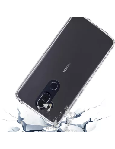 Nokia 8.1 Coque renforcée + Verre trempé 9h | Ibroz