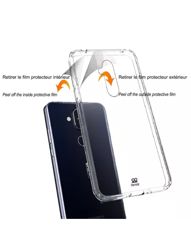 Nokia 8.1 Coque renforcée + Verre trempé 9h | Ibroz