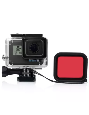 Filtre Rouge pour caisson étanche GoPro Hero 5 / 6 / 7 | Ibroz