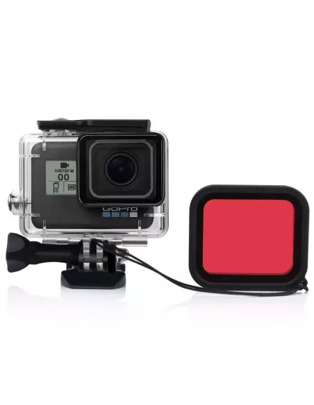 Filtre Rouge pour caisson étanche GoPro Hero 5 / 6 / 7 | Ibroz