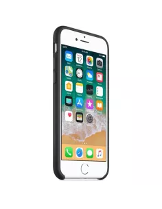iPhone 7/8/SE Coque Liquid Silicone Soft Touch - Noir | Ibroz 2