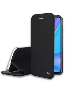 Oppo A72 Folio Clam Leather Case - Black | Ibroz