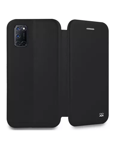 Oppo A72 Etui Cuir Folio Clam - Noir | Ibroz