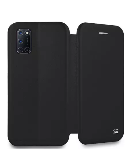 Oppo A72 Etui Cuir Folio Clam - Noir | Ibroz