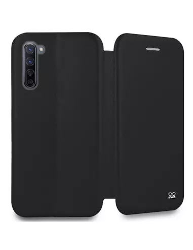 Oppo Find X2 Lite Leather Case Folio Clam - Black | Ibroz