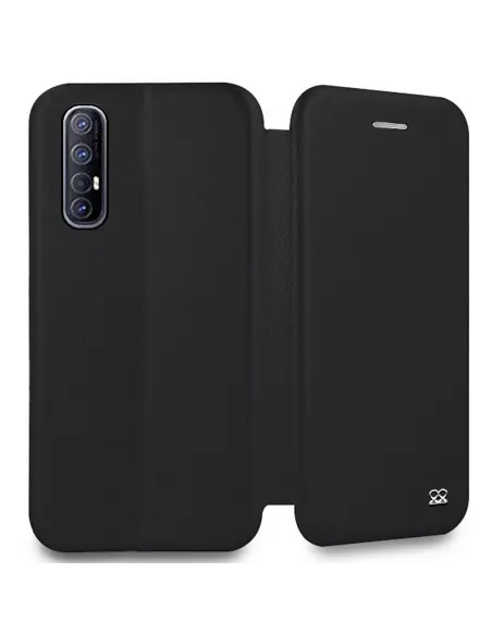 Oppo Find X2 Neo Etui Cuir Folio Clam - Noir | Ibroz