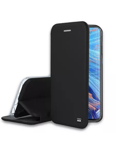 Oppo Find X2 Neo Etui Cuir Folio Clam - Noir | Ibroz
