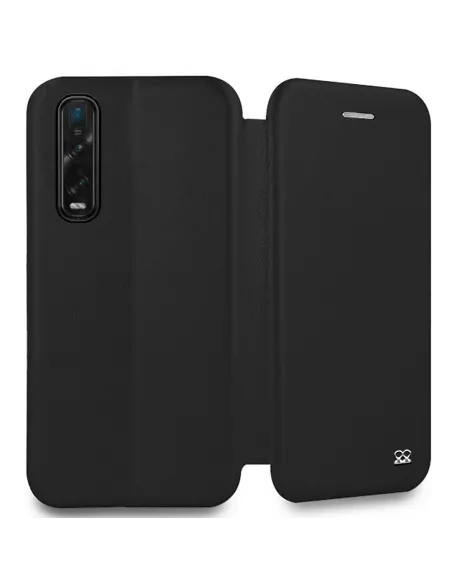 Oppo Find X2 Pro Etui Cuir Folio Clam + Noir | Ibroz