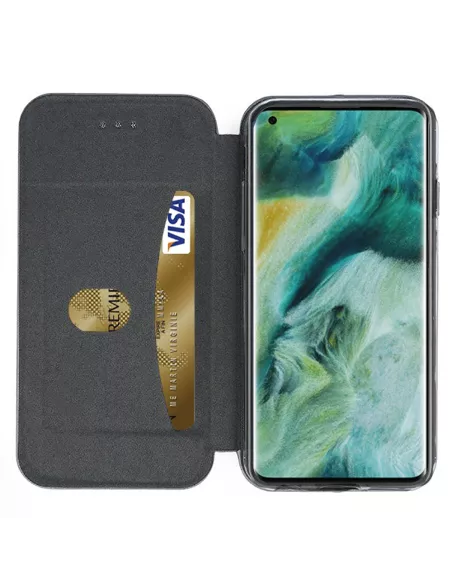 Oppo Find X2 Pro Etui Cuir Folio Clam + Noir | Ibroz