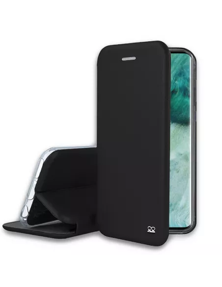 Oppo Find X2 Pro Leather Case Folio Clam + Black | Ibroz