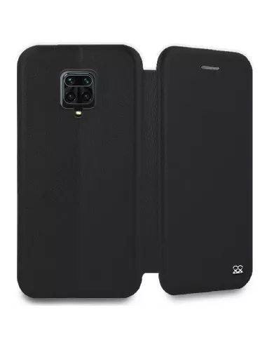 Xiaomi Redmi Note 9 Pro Etui Cuir Folio Clam - Noir | Ibroz