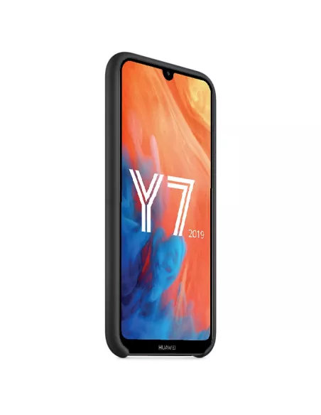Huawei Y7 2019 Coque Liquid Silicone Soft Touch - Noir | Ibroz