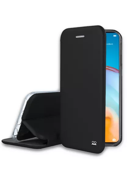 Huawei P40 Etui Cuir Folio Clam - Noir | Ibroz