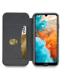 Huawei Y6 2019 Leather folio case CLAM | Ibroz 2