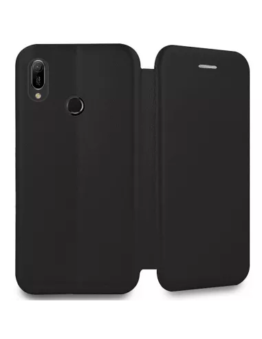 Huawei Y6 2019 Etui folio cuir CLAM | Ibroz