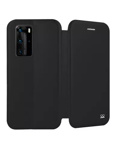 Huawei P40 Pro Etui Cuir Folio Clam - Noir | Ibroz