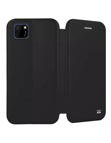 Huawei Y5P (2020) Etui Cuir Folio Clam - Noir | Ibroz