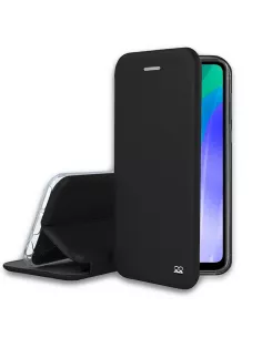 Huawei Y6P (2020) Etui Cuir Folio Clam - Noir | Ibroz
