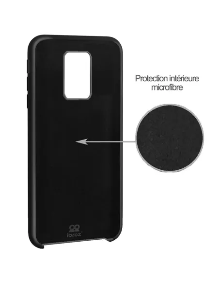 Xiaomi Redmi Note 9 Coque Liquid Silicone Soft Touch - Noir | Ibroz