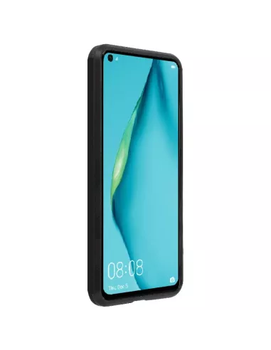 Huawei P40 Lite Coque Liquid Silicone Soft Touch - Noir | Ibroz