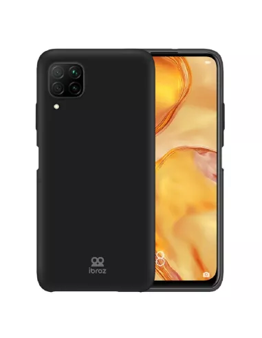 Huawei P40 Lite Coque Liquid Silicone Soft Touch - Noir | Ibroz