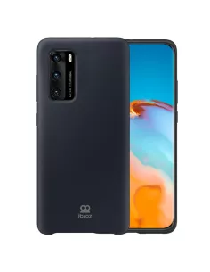 Huawei P40 Coque Liquid Silicone Soft Touch - Black | Ibroz