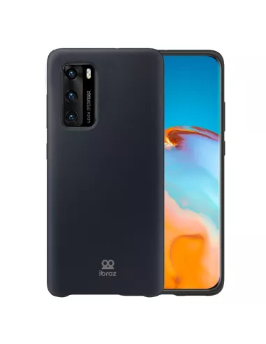 Huawei P40 Coque Liquid Silicone Soft Touch - Black | Ibroz